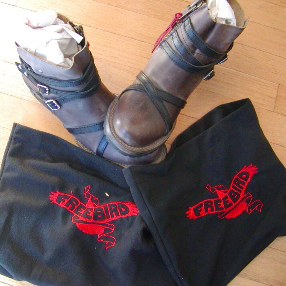 Freebird by Stevens.  Madison Boots. Size 8. Brown and Black. New in box